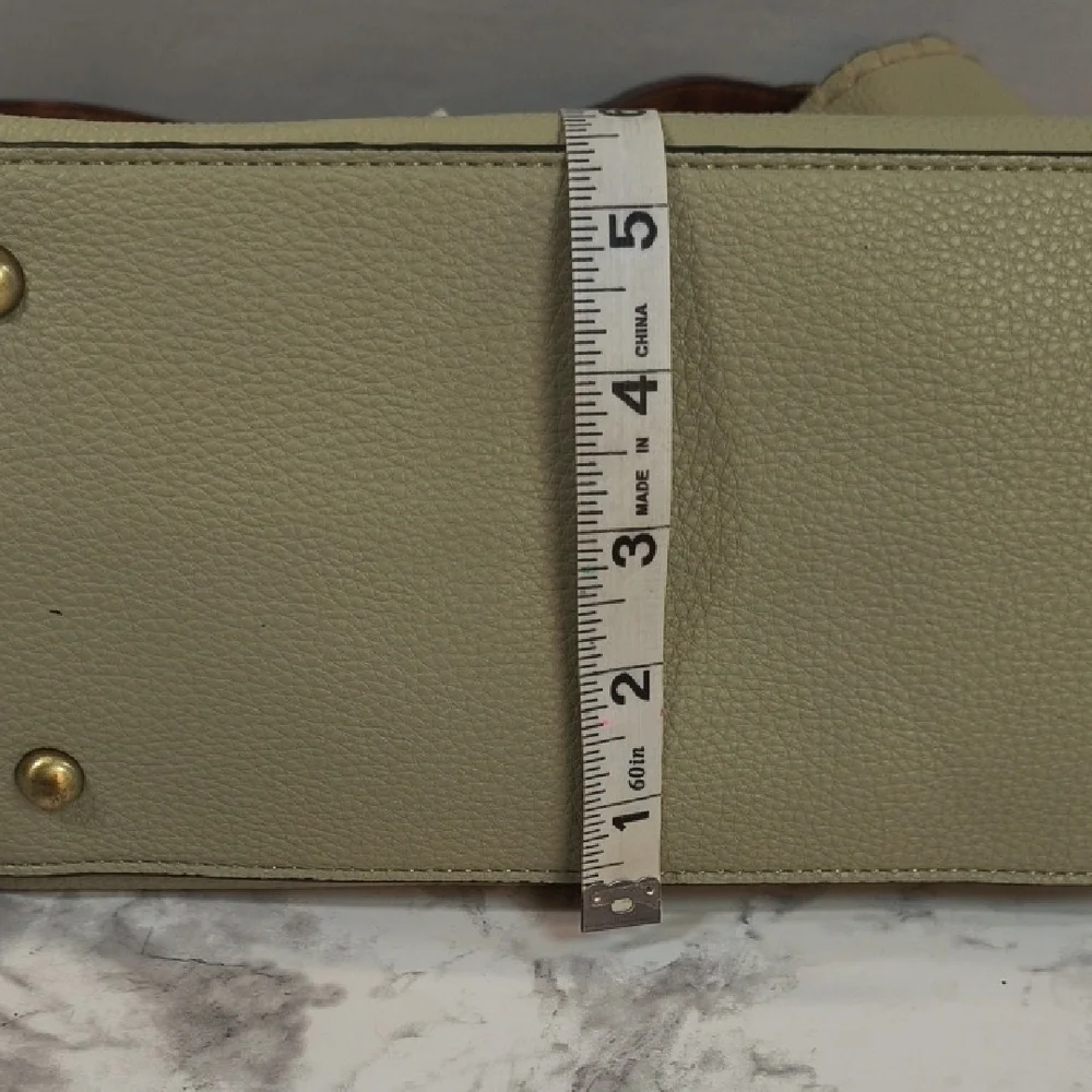 Jen&Co Women's Light Green Alexa Vegan Hobo Bag